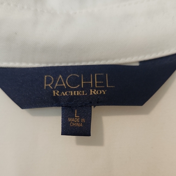 *New With Tags* RACHEL Rachel Roy Cream Blouse Size Large - Picture 3 of 9
